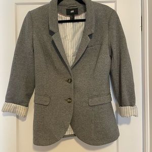 H&M Blazer Size 10 Grey